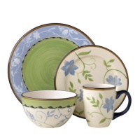 Pfaltzgraff Garden Blooms 16-Piece Dinnerware Set, Service for 4