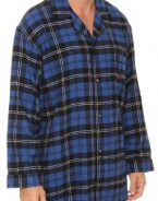 Nautica Men's Catamaran Plaid Camp Sleep Shirt