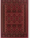 Couristan 8415/2215 Kashimar Oushak/Brick Red 4-Feet 6-Inch by 6-Feet 9-Inch Rug