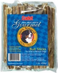 Cadet 1-Pound Bully Sticks for Dogs, 4 to 6-Inch