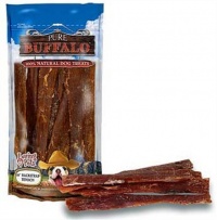 Loving Pets Pure Buffalo 10-Inch Backstrap Tendon Dog Treat, 10-Pack