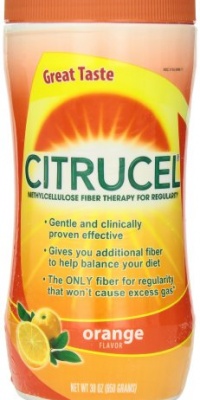 Citrucel Fiber Therapy, Orange, 30-Ounce Canister (Pack of 2)