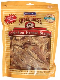 Smokehouse 100-Percent Natural Chicken Breast Strips Dog Treats, 16-Ounce