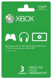 Xbox LIVE 3 Month Gold Membership