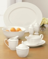 Throughout the world, the name Mikasa is synonymous with unparalleled taste and quality in fine tableware, giftware, and collectibles. The lovely neoclassical Italian Countryside dinnerware and dishes collection by Mikasa brings the ease of sunny Italy to your informal entertaining, in creamy white glazed stoneware.