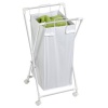 Honey-Can-Do HMP-01385 Rolling Laundry Sorter With Removable Bag, Single Bag