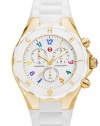 Michele Womens Tahitian Jelly Beans Chrono Silicone Watch MWW12F000043