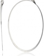 Melissa Joy Manning MJM Classic Sterling Silver Extra Large Round Hoop Earrings