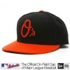 MLB Baltimore Orioles Authentic On Field Alternate 59FIFTY Cap, Black/Orange