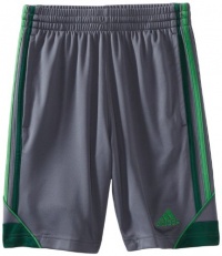 adidas Boys 8-20 Youth 3g Speed Short, Lead/Prime Green, Large