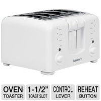 Cuisinart CPT-140 Electronic Cool Touch 4-Slice Toaster, White