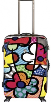 Heys USA Luggage Britto Flowers 26 Inch Hardside Spinner, Flowers, 26 Inch