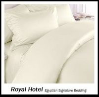 1200 Thread Count Solid Sheet Set - Queen / Ivory - Egyptian Comfort