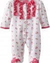 Carter's Watch the Wear Baby-Girls Newborn Dainty Roses Coverall, Pink, 0-3 Months