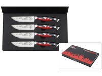 Guy Fieri 4-pc. Knuckle Sandwich Knuckle Sandwich II Steak Knives Set, Red and Black