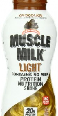 CytoSport Muscle Milk Light, Ready-to-Drink Shake, Chocolate, 14 Ounce, (Pack of 12)