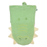 green sprouts Organic Cotton Mitt Bath Puppet, Alligator