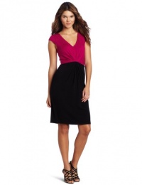 Karen Kane Women's Color Block Tuck Dress