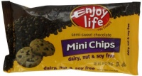 Enjoy Life Semi-Sweet Chocolate Chips, Gluten, Dairy, nut & Soy Free, Mini Chips, 10-Ounce Bags (Pack of 6)