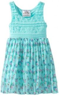 Beautees Girls 2-6X Babydoll Dress, Mint, 5