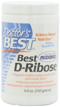 Doctor's Best Best D-Ribose Featuring Bioenergy Ribose, 250-Gram