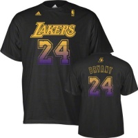 Kobe Bryant adidas Vibe Black Name and Number Los Angeles Lakers T-Shirt