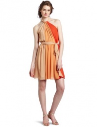 French Connection Women's Passing Clouds Dress, Orange, 2