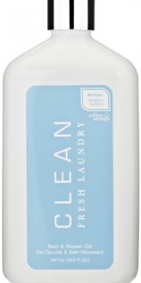 Clean Fresh Laundry, Bath and Shower Gel, 18.5 Fluid Ounce