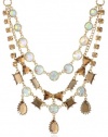 Betsey Johnson Iconic Summer Metallics Gem Necklace, 19