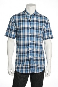 Club Room Plaid Blue Lake Button Down Shirt