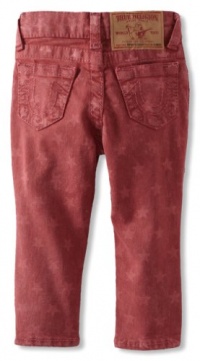 True Religion Baby-Girls Infant Casey Star Print Skinny Legging, Overdye Fuchsia, 6-12 Months