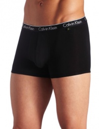 ck one Men's Cotton Stretch Trunk, Black, Medium