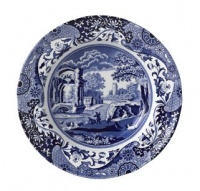 Spode Blue Italian Rim Soup Bowls