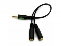 9-inch 3.5mm Mono Plug to Dual 3.5mm Mono Jack Splitter by Infrared Resources