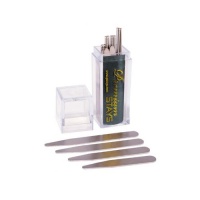 26 Premium Metal Collar Stays 4 Sizes Included in Clear Box