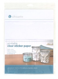 Silhouette Printable Clear Sticker Paper