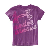 Under Armour Girls' UA Speckle Script Graphic T-Shirt