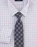 Tonal plaid checks enliven an Italian silk classic.SilkDry cleanMade in Italy