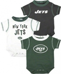 New York Jets NFL Infant 3 Pack Creeper Set