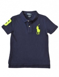 Ralph Lauren Toddler Boy's Big Pony Polo, Navy, 3/3T