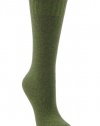 17 Colors Available Socks Jersey Crew Wool Cashmere Blend Womens Color:: Moss Green