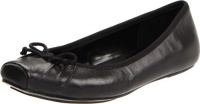 Jessica Simpson Women's Leve Ballet Flat,Black Western,8 M