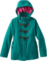 Dollhouse Girls 7-16 Wool Peacoat, Teal, 7/8