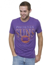 NBA Phoenix Suns Men's Vintage Solid Short Sleeve Crew T-Shirt, Plum