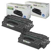 LD © HP Remanufactured CE505X (05X) Set of 2 Black Laser Toner Cartridges for the P2055 Printers