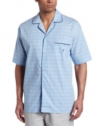 Nautica Men's Seaview Plaid Camp Sleep Shirt