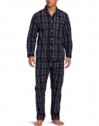 Majestic International Men's Grahams Cotton Long Sleeve Pajama Gift Set