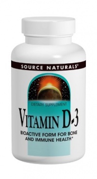 Source Naturals Vitamin D-3 1000 IU, 200 Tablets (Pack of 3)