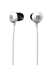 Maxell 190554 M&M'S lightweight Earbuds, White