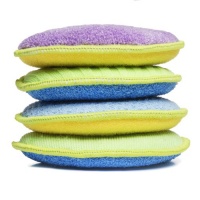 Starfiber Microfiber Kitchen Scrubbies, 4-Pack